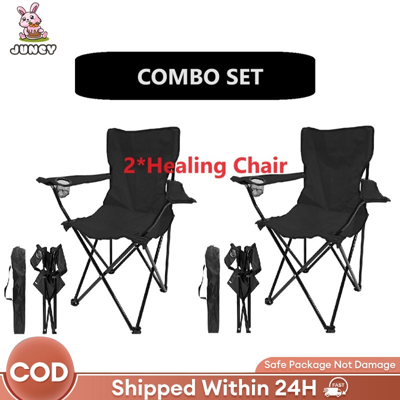 【JC】2pcs combo set healing chair kerusi healing relax camping hiking 2keping
