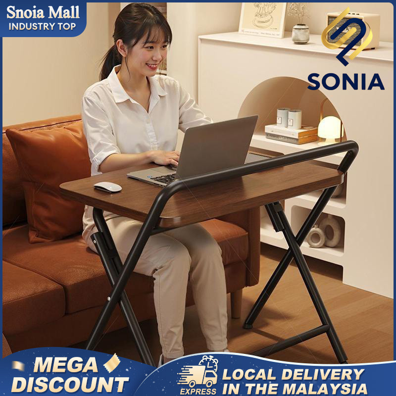 60CM Meja Lipat Meja Belajar Computer Table Folding Table Meja Lipat Mudah Alih Portable Table Home 