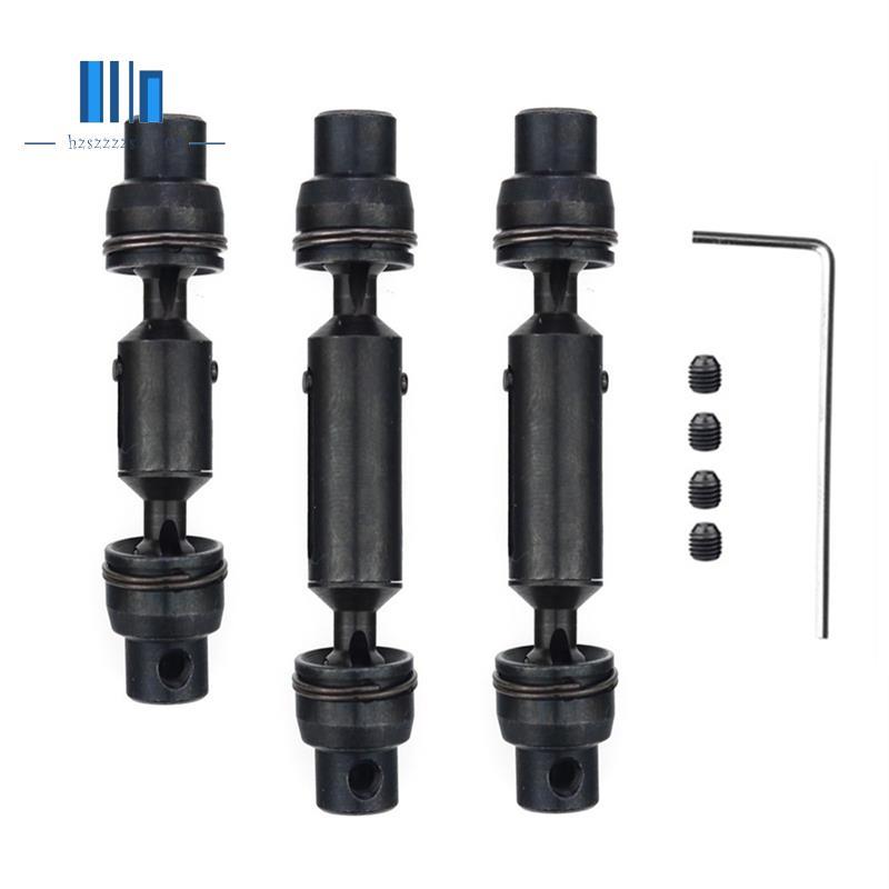 3 ชิ้นโลหะไดรฟ์เพลา CVD สําหรับ WPL B16 B36 JJRC Q60 Q63 Q64 MN77 FY004 6WD 1/16 RC รถอะไหล่อัพเกรด