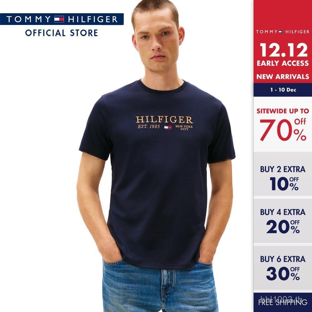 TOMMY HILFIGER Duncan เสื้อยืดผู้ชาย แขนสั้น