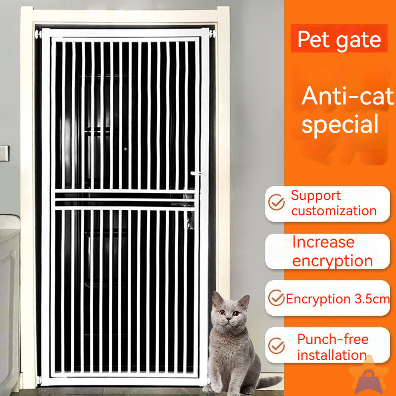 Pet fence without punching dog door fence fence isolation door Pagar haiwan peliharaan 宠物围栏
