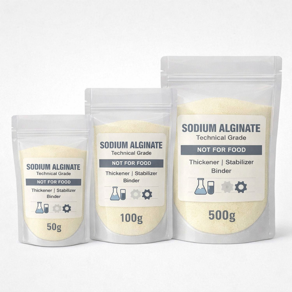 Sodium Alginate อาหารทะเล Sodium Gel Industrial / Technical Grade Natural Thickener & Stabilizer – 5
