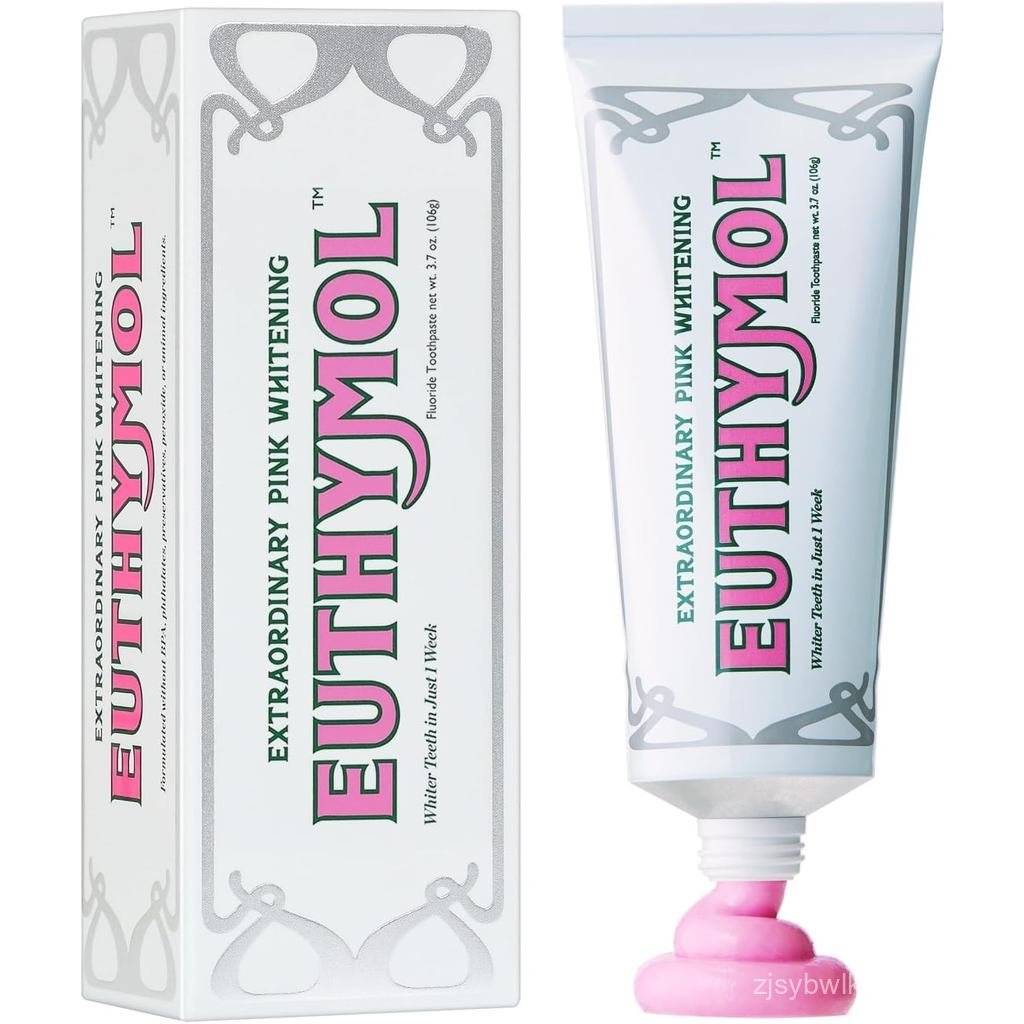 EUTHYMOL Whitening Toothpaste (3.7fl oz) - Stain Removal in 2 Weeks, Long-Lasting Freshness for Sens