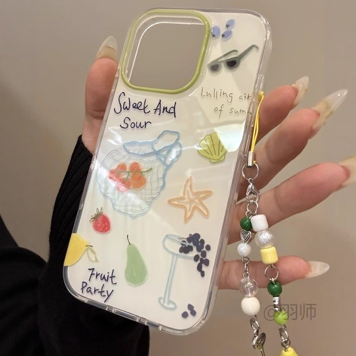 กระเป๋าช้อปปิ้งผลไม้สร้างสรรค์เหมาะสําหรับ 15 เคสโทรศัพท์ 17/10s/14/13 Redmi k80/70/k60/k502026.1.4