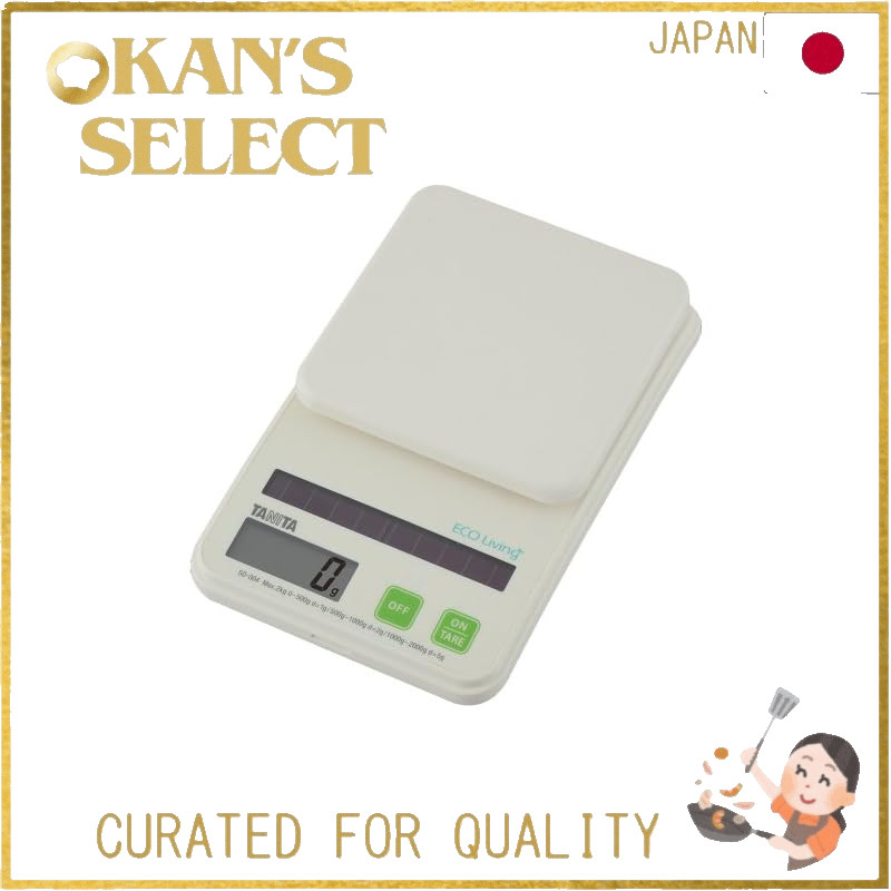 Tanita Cooking Scale Kitchen Scale Solar 2kg 1g Unit Green SD-004 GR,Direct from Japan
