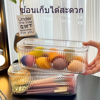 กล่องเก็บพัฟแป้ง แปรงแต่งหน้า ฟองน้ำแต่งหน้า และลิปสติก ขนาดใหญ่ ป้องกันฝุ่น เหมาะสำหรับวางบนโต๊ะเครื่องแป้ง