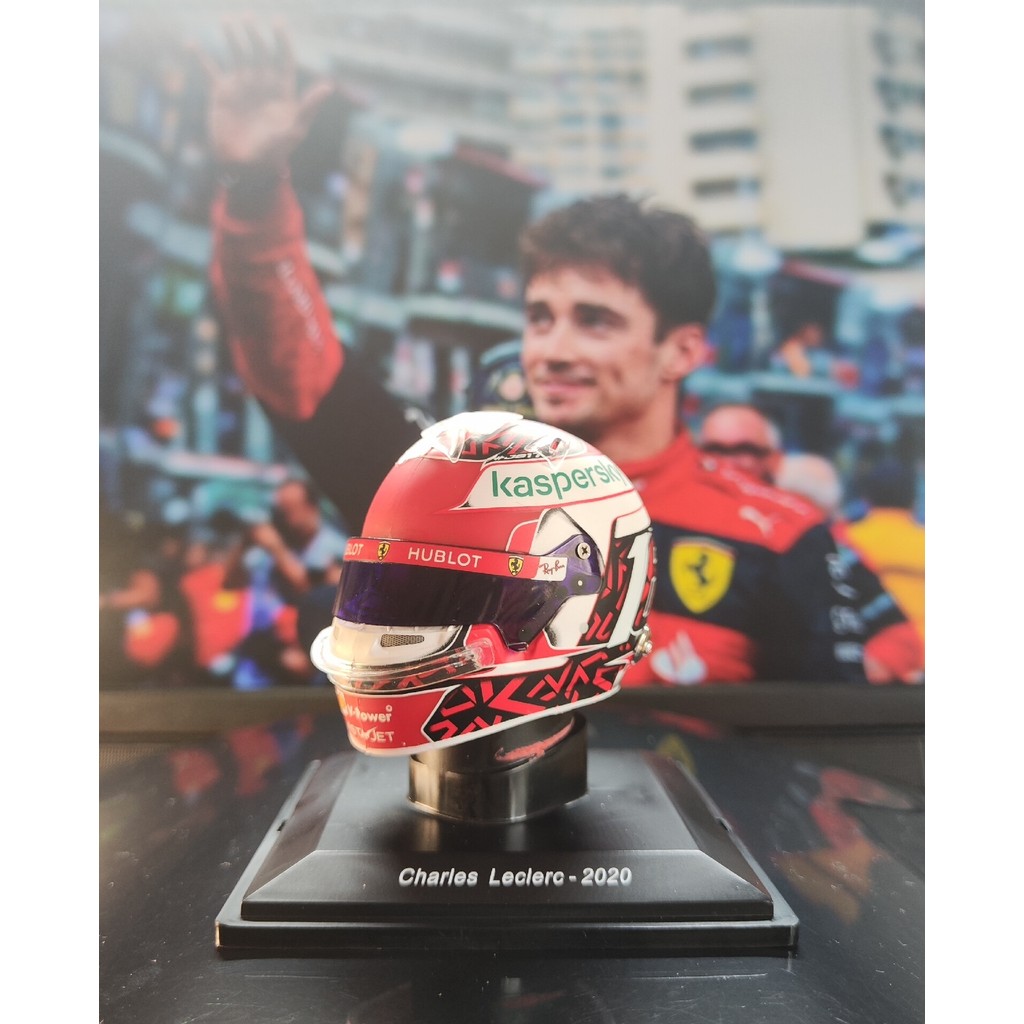 หมวกกันน็อค F1 รุ่น 1: 5 SPARK Ferrari Leclair 2020 หมวกกันน็อค Ferrari SF1000 Leclair F1 2020 หมวกก