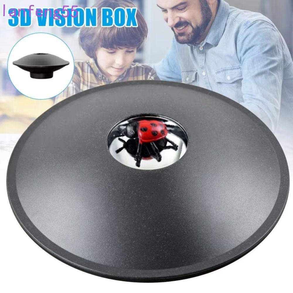 JETTY 3D Magic Mirascope, Image Projection Mirascope Optical Black Hologram Maker, Puzzle Playset Parabolic Reflector Illusion Creator ที่ถอดออกได้ภาพโฮโลแกรม Creator เด็กของขวัญ