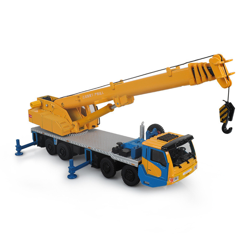 [โมเดลรถขายร้อน] Cadway Big Crane Model All All All Alloy Car Crane 1: 55 Heavy Engineering Vehicle 