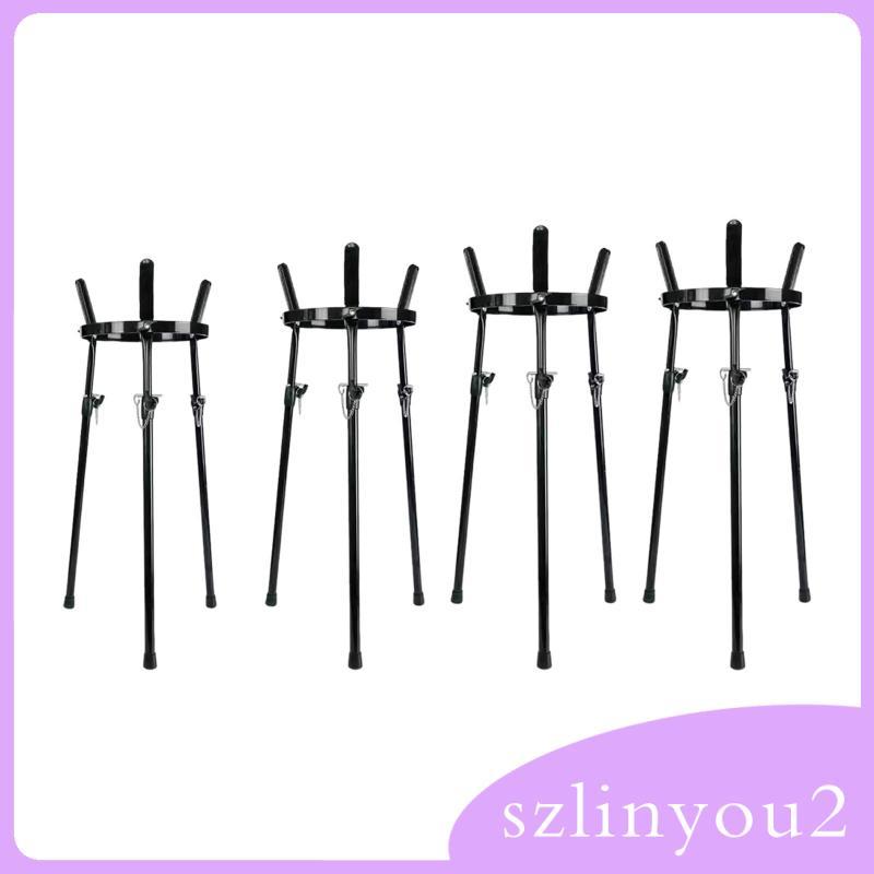 [szlinyou2] Travel Djembe Drum Stand ที่วางขาตั้งกล้องโลหะน้ําหนักเบาสําหรับอุปกรณ์เพอร์คัชชันเวทีกล
