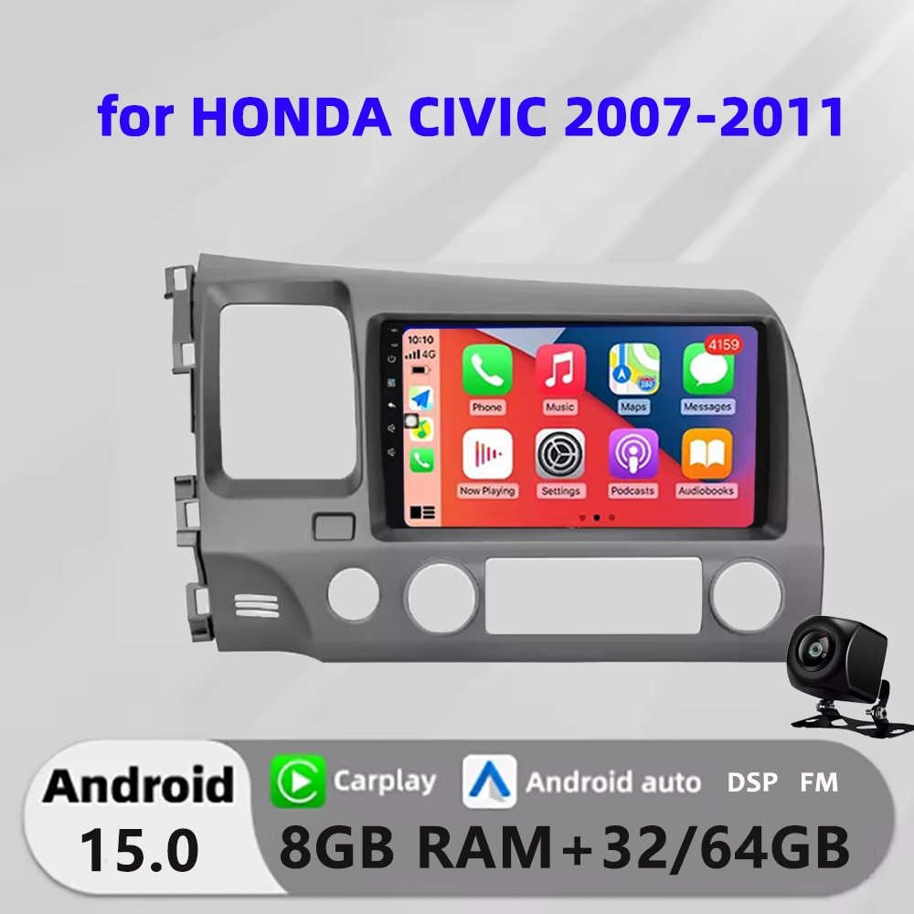 Honxun android หัวสําหรับ HONDA civic FD 2007-2011 ESSGOO ASTRAL Kenwood STAPON JIUYIN 8GB + 64 เครื