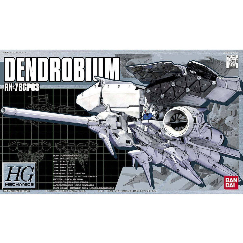 GUNDAM HGM 1/50 RX-78 GP03D Dendrobium อะนิเมะ Merchandise ของสะสมชุดของขวัญ
