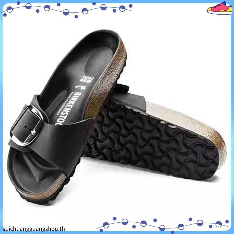 Madrid Big Buckle FL Cognac HEX Cognac รองเท้าแตะ ผู้หญิง สีน้ำตาล（W）