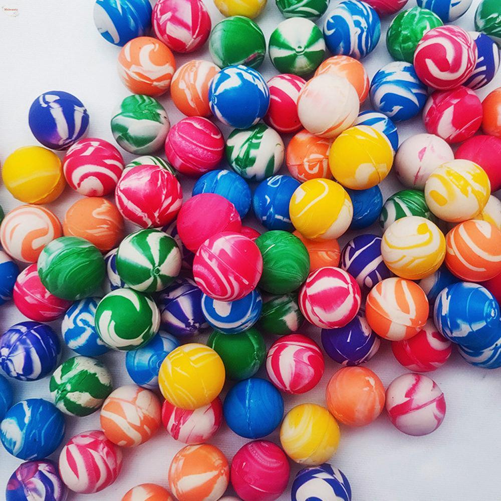MXBEAUTY Bouncing Balls Bouncy Toy Party Favors 20mm Mini Colourful Elastic Jumping Balls