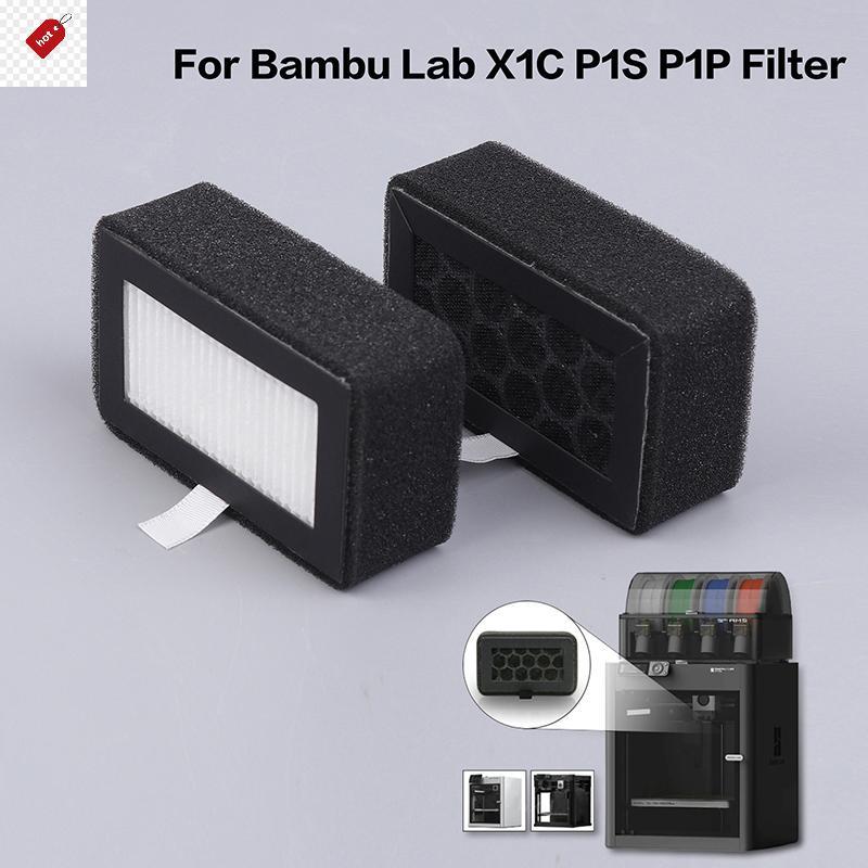 ALIK 1/2/3 ชิ้นอัพเกรดสําหรับ Bambu Lab X1C P1S P1P กรอง HEPA 13 + ถ่านกัมมันต์ Combo กรองอากาศ Ultr