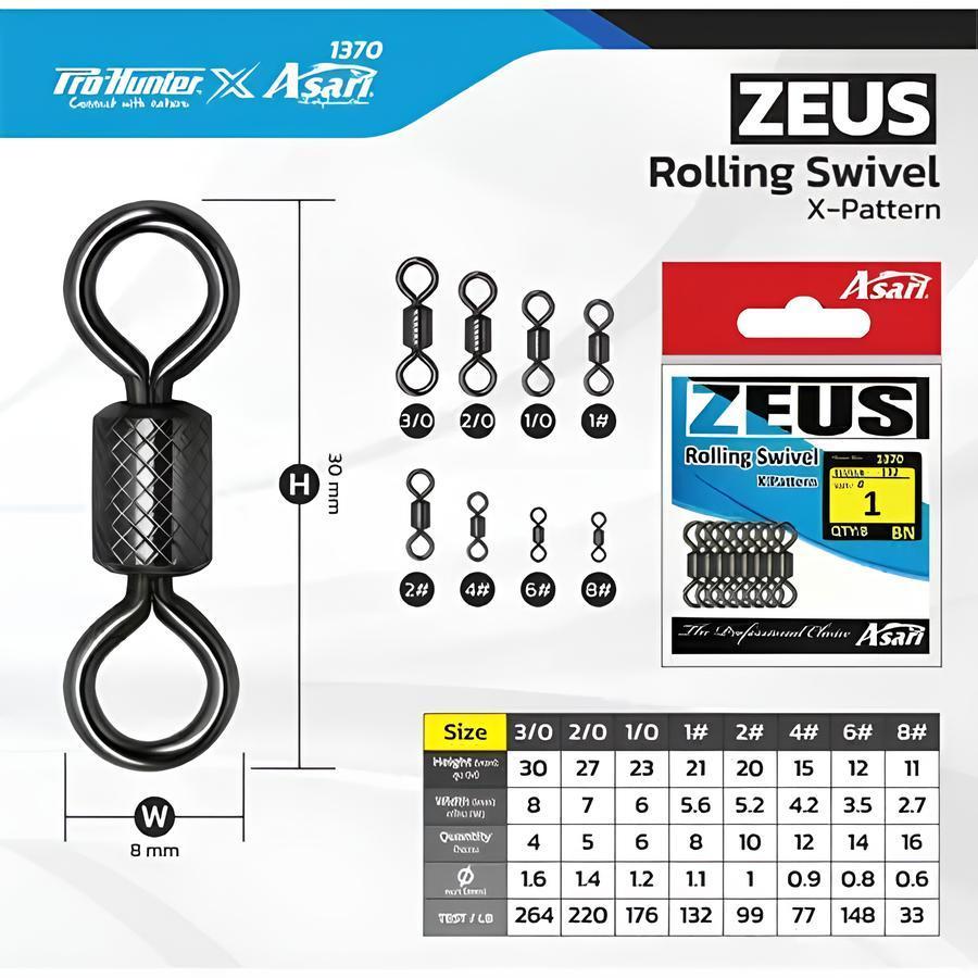 ลูกหมุนถังลาย ASARI ZEUS X-Pattern 1370 รุ่นอึดพิเศษ หมุนลื่น แข็งแรงสุดๆ