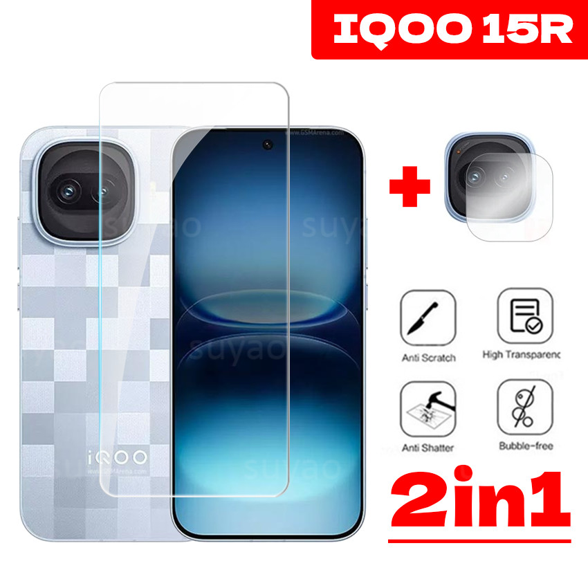 สําหรับ Vivo IQOO 15R Z11 Turbo 2026 ฟิล์มป้องกันหน้าจอเลนส์กล้อง IQOO15R Z11Turbo โทรศัพท์กระจกนิรภัย Clear HD 9H โปร่งใส