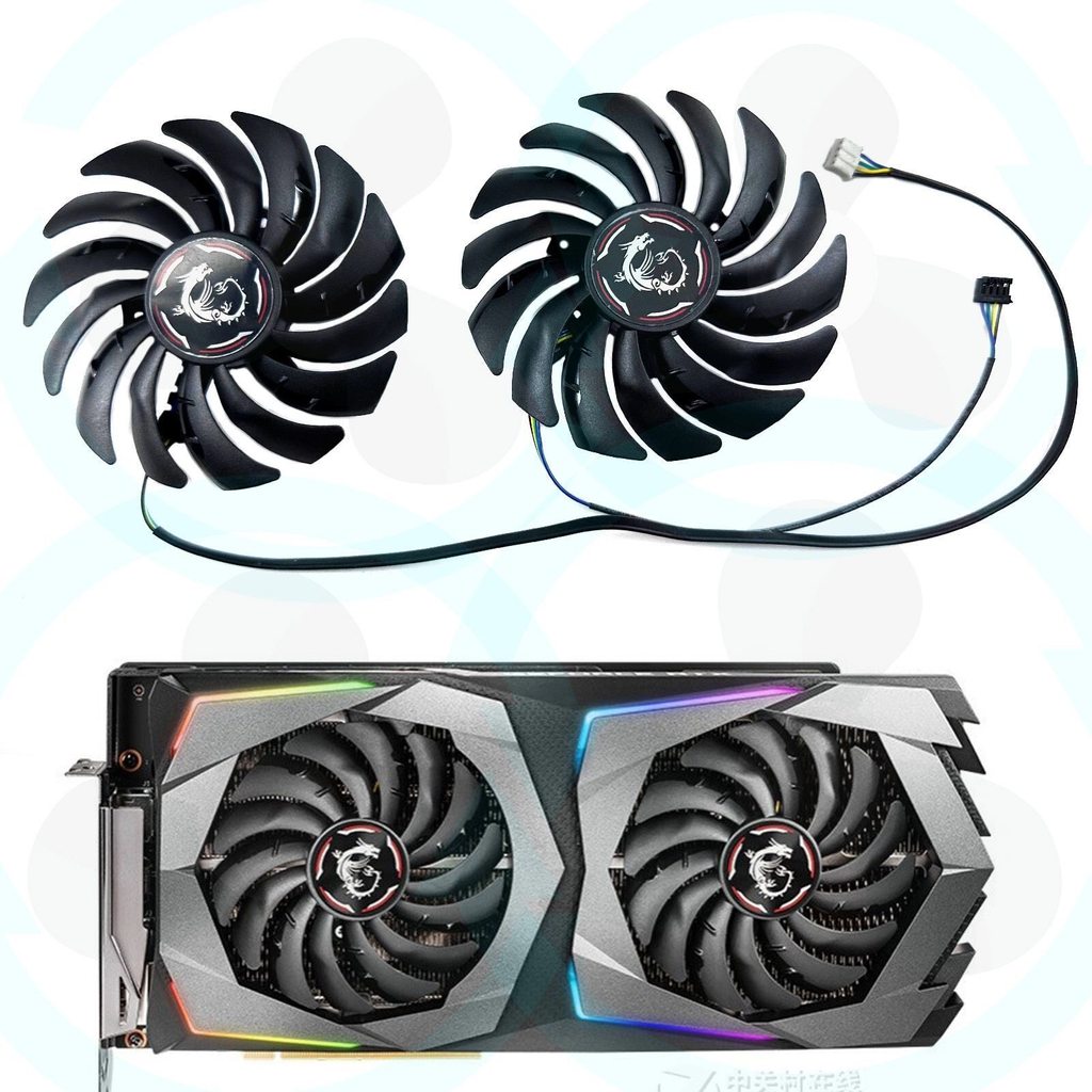 [พัดลมระบายความร้อนคอมพิวเตอร์] MSI MSI RTX2070 2070s GAMING Z/X พัดลมการ์ดกราฟิกมังกรวิเศษ