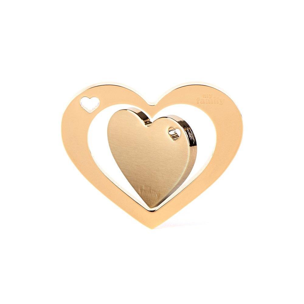 ID TAGS TWOGETHER GOLDEN BRASS
