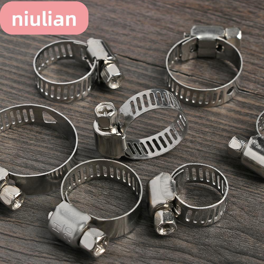 NIULIAN 10 ชิ้น แคลมป์ท่อ เครื่องมือซ่อมแซมฮาร์ดแวร์ ปิดผนึกที่มีประโยชน์ คลิปท่อ