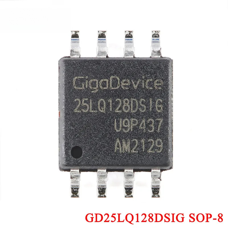 GD25LQ128DSIG 25LQ128DSIG SOP-8 GD25LQ128 GD25 GD25L 25LQ128DS SOP8 128M-bit 1.8V แฟลช IC Controller