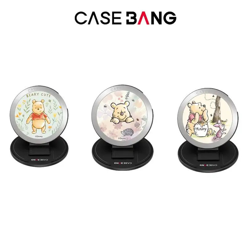 Casebang Magnetic Winnie Series Phone Grip Stand, การออกแบบทรายดูด, เข้ากันได้แม่เหล็ก, โครงสร้างที่ถอดออกได้แม่เหล็ก