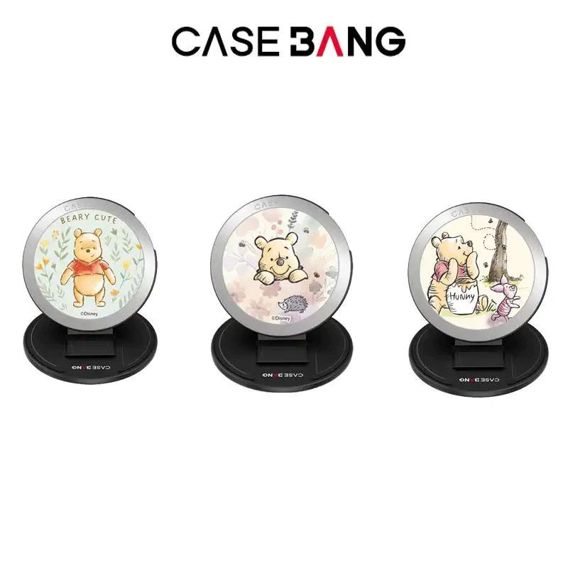Casebang Magnetic Winnie Series Phone Grip Stand, การออกแบบทรายดูด, เข้ากันได้แม่เหล็ก, โครงสร้างที่ถอดออกได้แม่เหล็ก