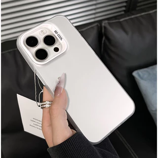 เคสโทรศัพท์มือถือ อะคริลิค ชุบโลหะ เรียบง่ายหรูหรา เคส เคสไอโฟน For iPhone 11 17 13 16 15 14 12 Pro Max XR XSMax 7 8Plus
