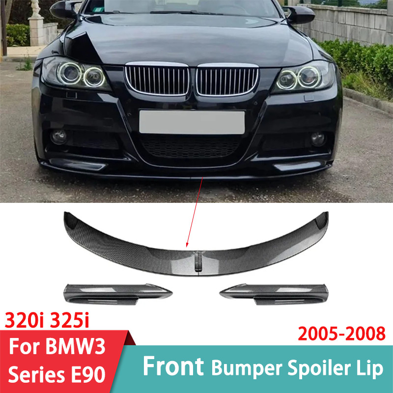 BMW 3 Series E90 M-Tech Sport 2005-2008 ซีดาน 4 ประตู 320i 325i อะไหล่รถยนต์กันชนหน้า Lip Splitter B