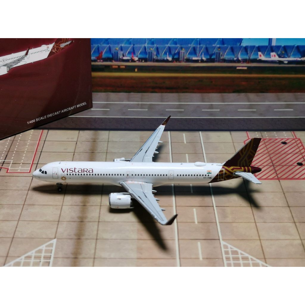 ยี่ห้อ: JC Wing Model: A321neo Airlines: India Vistara Airlines (Vistara) หมายเลขทะเบียน: VT-TVB Sca