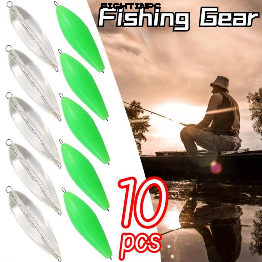 FIGHTINPC อุปกรณ์ตกปลา 10 ชิ้น ขนาด 3.2 กรัมและ 7.5 กรัม ซิลิโคนโปร่งใส สำหรับ Fly Fishing Lure