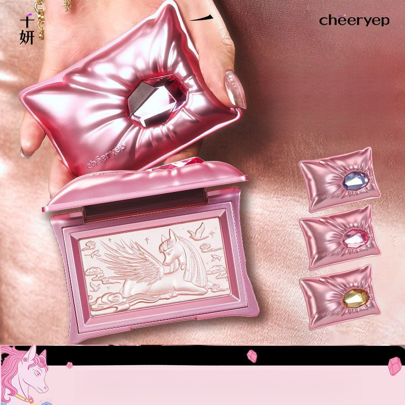 Cheeryeep พาเลทอายแชโดว์ 3 สี, หมอน Dreamy, ปากกาเน้นข้อความ Matte & Shimmer, เม็ดสีและรอยเปื้อน