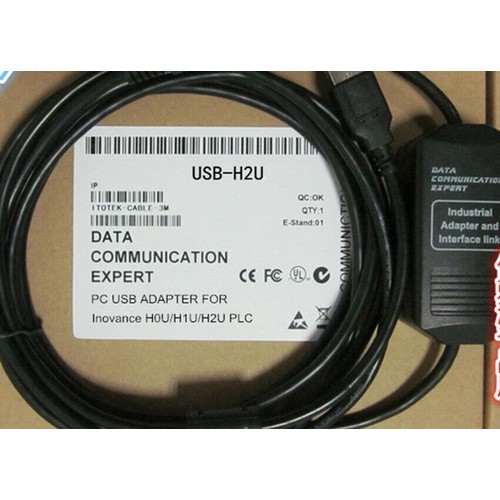 1PC ใหม่ Inovance H2U/1U/0U Series สายการเขียนโปรแกรม PLC USB-H2U