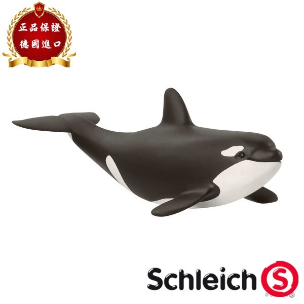 Schleich German Killer Whale Killer Whale Baby Animal Model ของเล่นเด็ก 14836