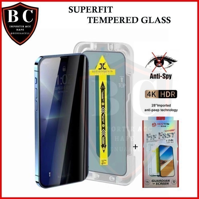 SUPERFIT ฟิล์มกระจกนิรภัย ANTI SPY สําหรับ XIAOMI POCOPHONE M7 PRO M4 PRO POCO X7 PRO X6 PRO X5 X3 X