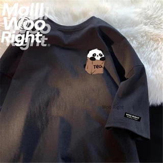 (จัดส่งตลอด 24 ชั่วโมง)Woo Right เสื้อยืดคอกลม แขนห้าส่วน เข้ากับทุกการแต่งกาย แฟชั่นฤดูร้อน สไตล์สตรีท สําหรับผู้ชาย10