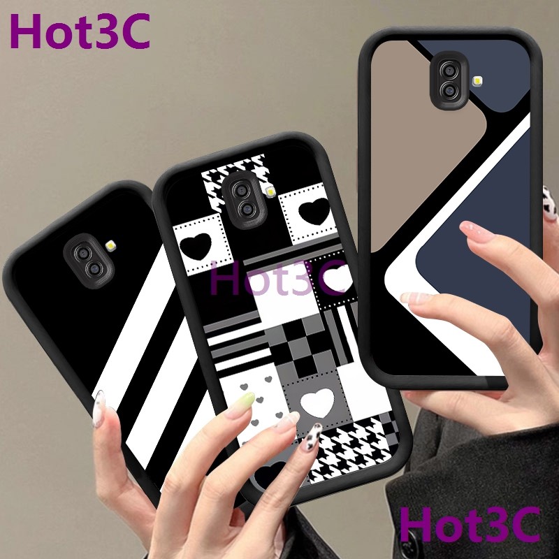 เคส Samsung J6 Plus / Samsung J6 Prime / Samsung J6 + เลนส์ป้องกัน tpu เคสโทรศัพท์แฟชั่น PJCP