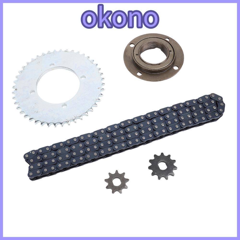 OKONO T8F โซ่เกียร์ 44T สำหรับ Go Kart พร้อมเฟืองหน้าและหลัง ทนทาน 116 Links