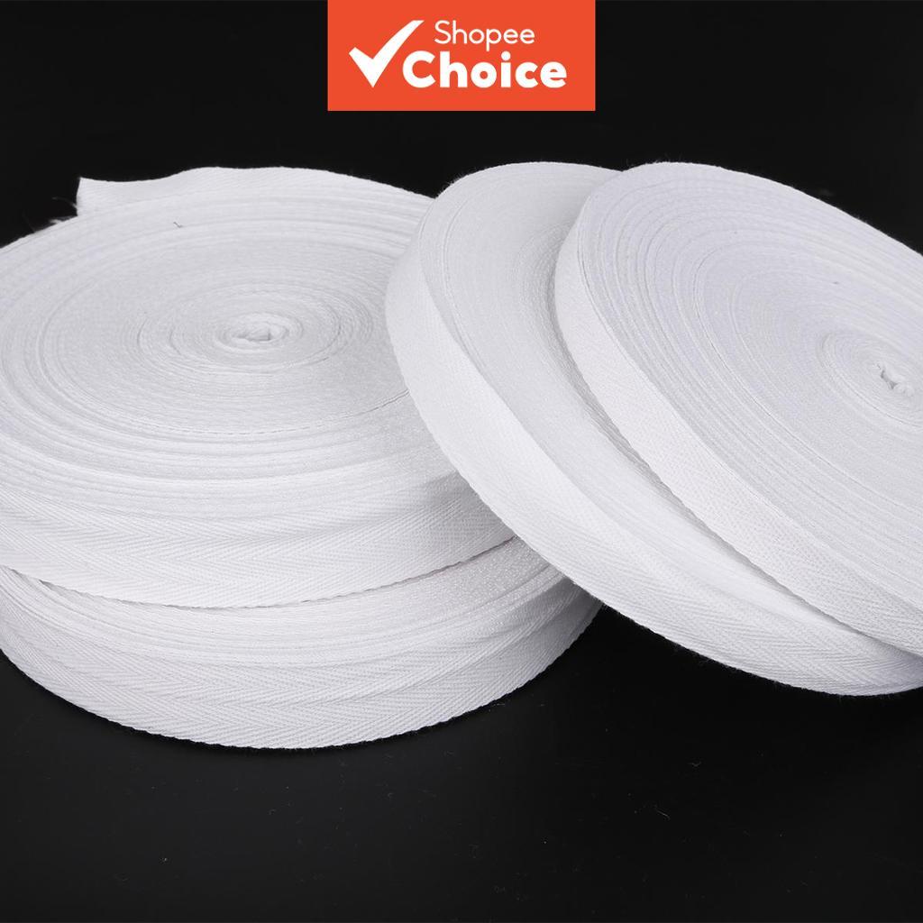 ริบบิ้นผ้าฝ้าย 100% Herring Bone Handmade 5Yards/Lot สําหรับงานแต่งงานตกแต่งคริสต์มาสเย็บผ้าของขวัญห