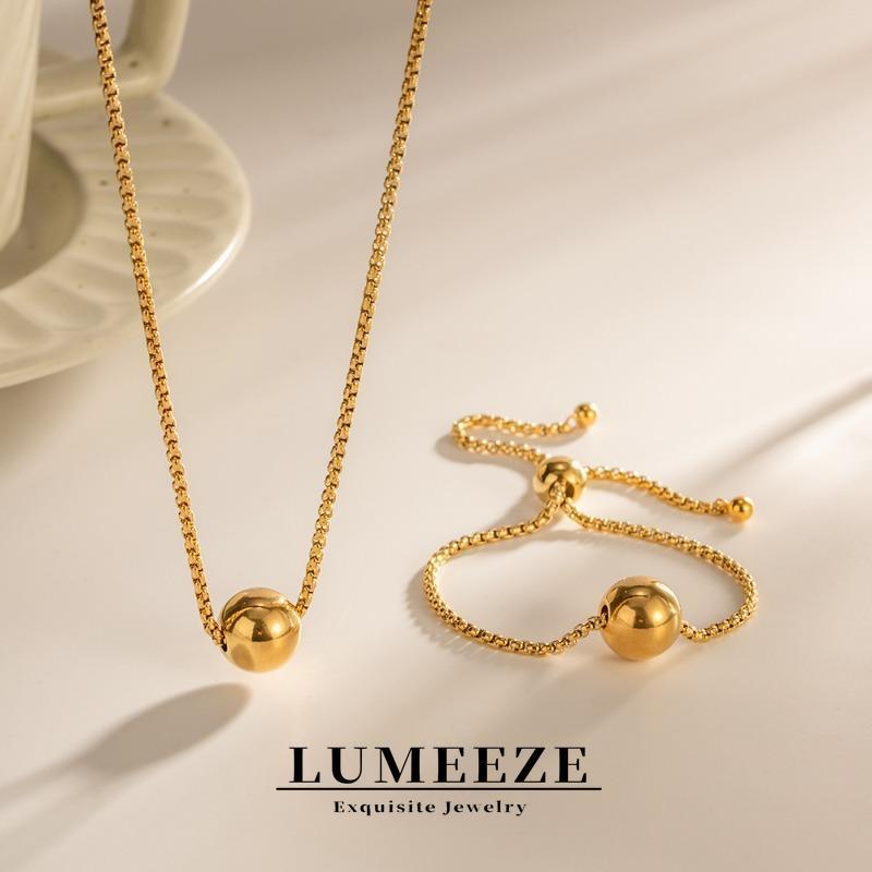 LUMEZE อุปกรณ์ประดับตัวสำหรับผู้หญิง แบบ minimalist จากเหล็กไทเทเนียม และสแตนเลส ไม่ซีดจาง