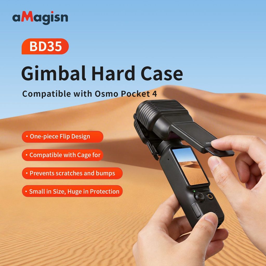 DJI Osmo Pocket 4 เคสป้องกันสําหรับ DJI Osmo Pocket 4 อุปกรณ์เสริมกล้องกิมบอลมือถือกันกระแทกป้องกันรอยขีดข่วนเคสกล้องและกระเป๋า