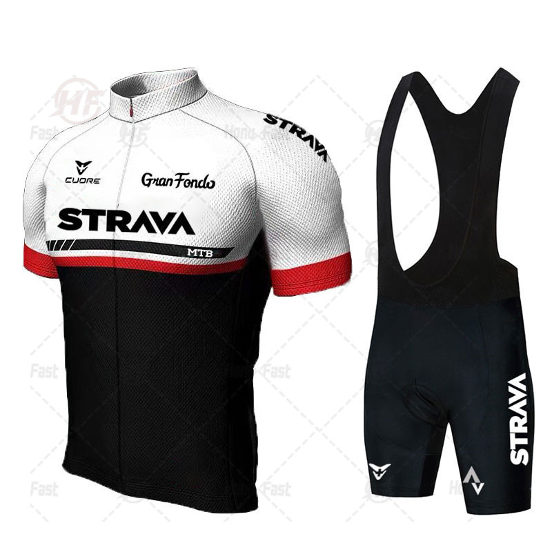 เสื้อเจอร์ซีย์จักรยานเสือภูcano แขนสั้น สำหรับฤดูร้อน ออกแบบโดย STRAVA
