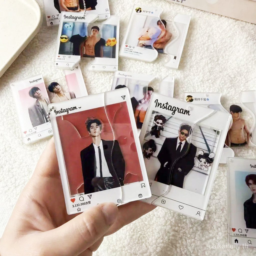 Zhang Linghe Dylan Wang คนดังรอบอะคริลิคการ์ดโปร่งใสดึงข้าม Dressing การ์ดขนาดเล็กกล้ามเนื้อหน้าท้องพวงกุญแจกระเป๋าจี้ของขวัญวันเกิดสร้างสรรค์