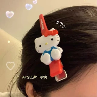 Sanrio Hello Kitty กิ๊บติดผมด้านข้าง Duckbill คลิป Bangs กิ๊บติดผมหักกิ๊บติดผมหวานน่ารัก