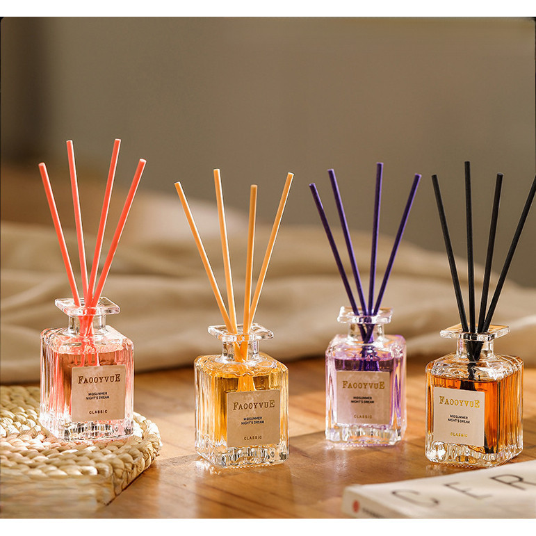 🏆 กลิ่นโรงแรมหรู 🏆   ก้านน้ำหอม ก้านไม้หอม Reed Diffuser น้ำหอมอโรม่า น้ำมันหอมระเหย ก้านหอม ก้านไม้หอมปรับอากาศ 50มล