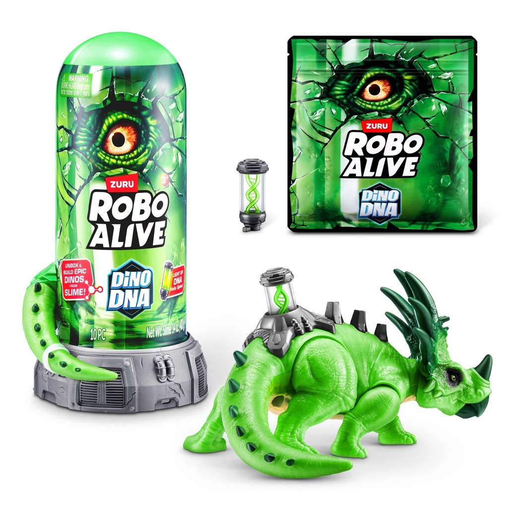 Zuru Robo Alive Dino DNA ของเล่นรูปไดโนเสาร์สีเขียว