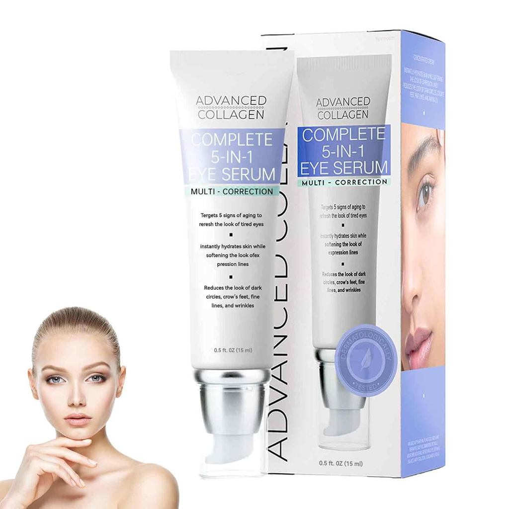 Advanced Collagen Complete Eye Cream, Complete 5-In-1 Eye Serum, Complete Eye Treatment Cream, Super
