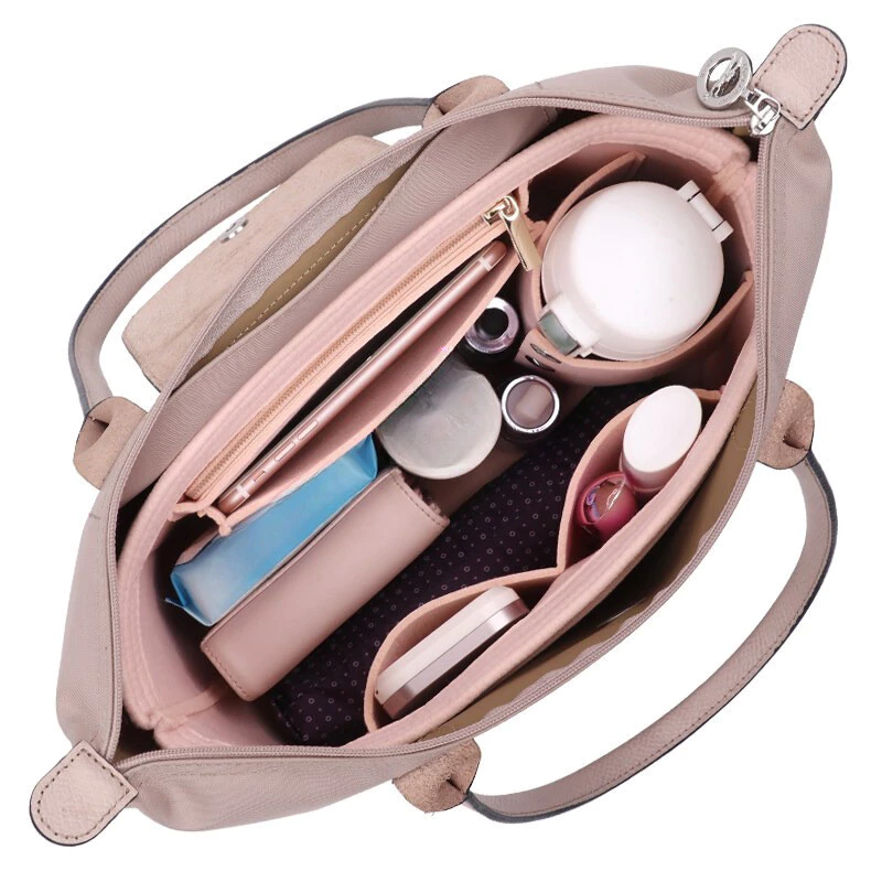 กระเป๋าใส่ผ้าสักหลาดเหมาะสำหรับ LONGCHAMP Long Handle Short Handle กระเป๋าสะพายข้างที่จัดแต่งหน้า Shaper Travel กระเป๋าด thumbnail 8