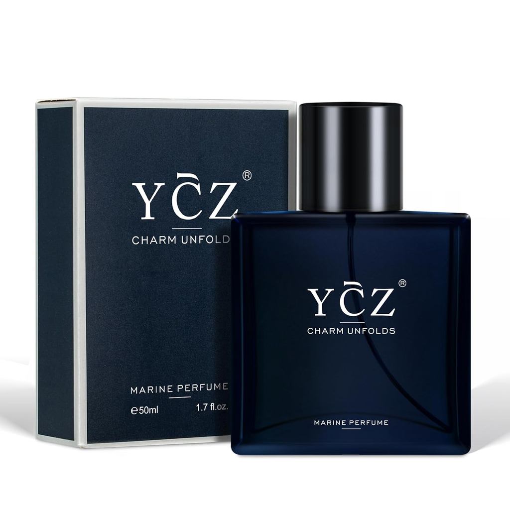 Ycz Charm Unfolds Marine Perfume สําหรับผู้ชาย 1.7 ออนซ์ Long Lasting Eau De Parfum Cologne For Men,