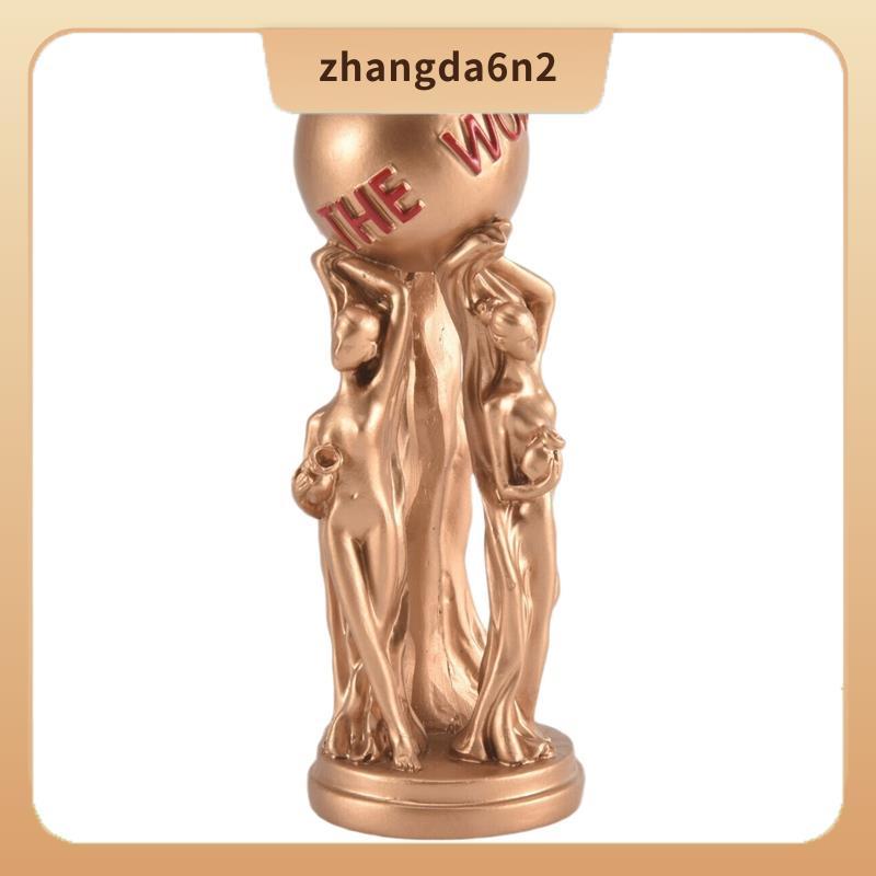 In StockThe World is Your รูปปั้น Trophy สําหรับตกแต่งบ้านวันเกิดสําเร็จการศึกษาพิธีเรซิ่นรูปปั้น 16
